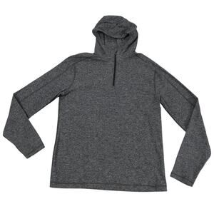 Lululemon Hoodie Mens M Gray Surge Hooded Pullover 1/4 Zip